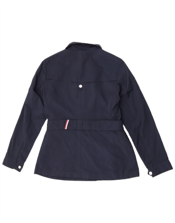 Tommy Hilfiger Damen Utility-Jacke UK 10 Small Marineblau Polyester