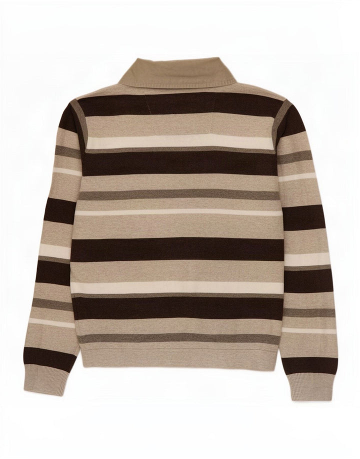 Marks & Spencer Herren-Pullover „Harbor“ mit Rollkragen, Blau, Mittelbraun