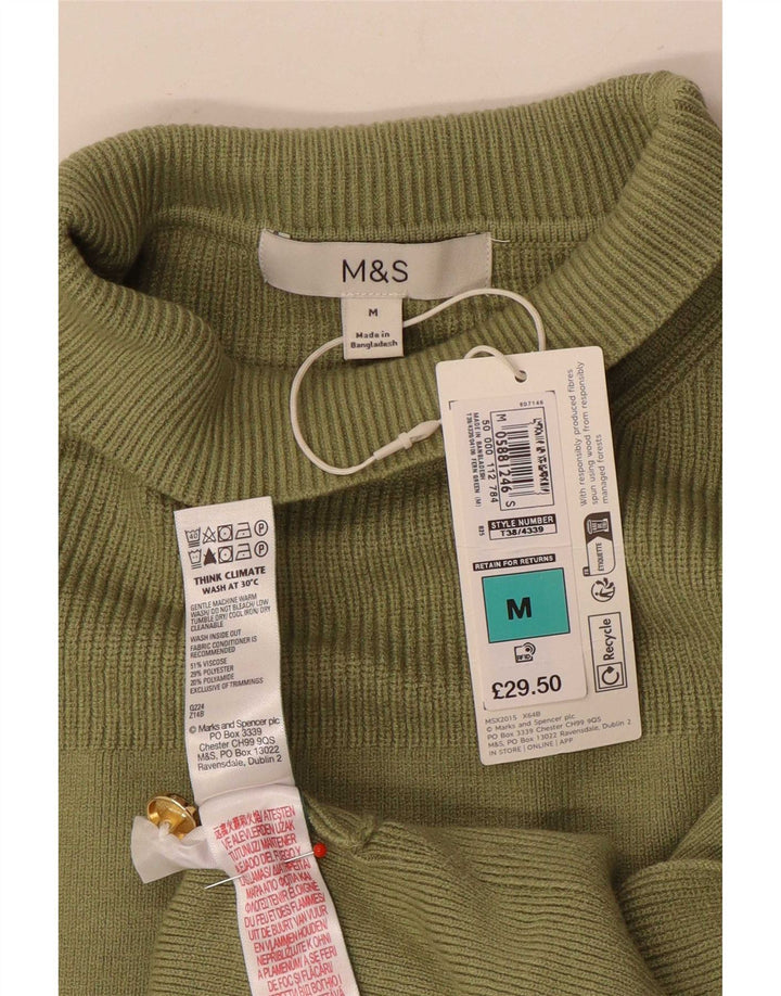 Marks & Spencer Damen-Pullover mit Rollkragen, Gr. 14, mittleres Khaki