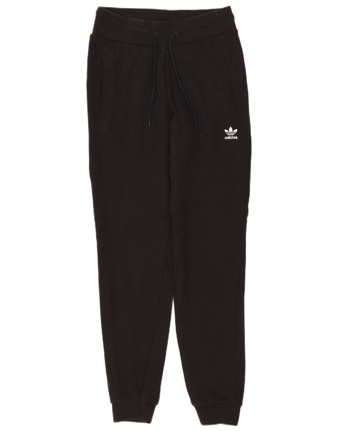 ADIDAS Damen Trainingshose Jogger UK 6 XS Schwarz Baumwolle