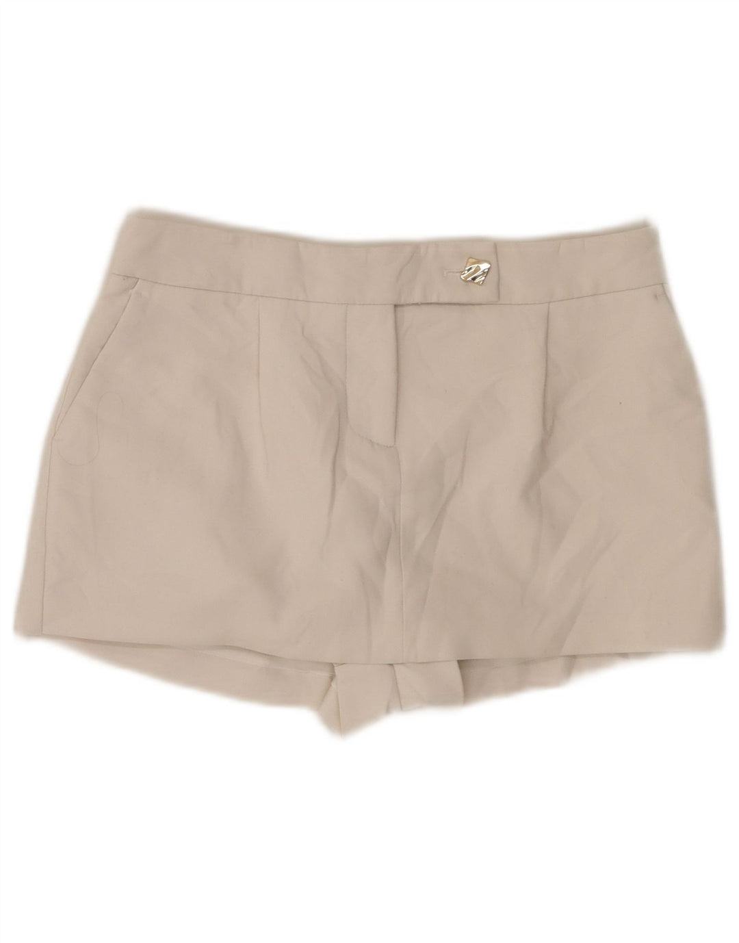 Zara Damen Skort UK 6 XS W30 Weiße Viskose