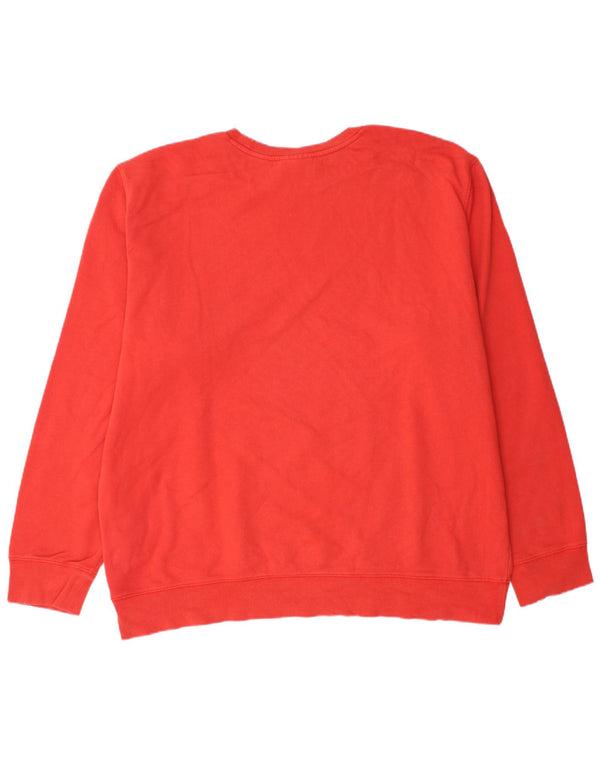 Timberland Herren Sweatshirt Pullover 3XL Rot Baumwolle