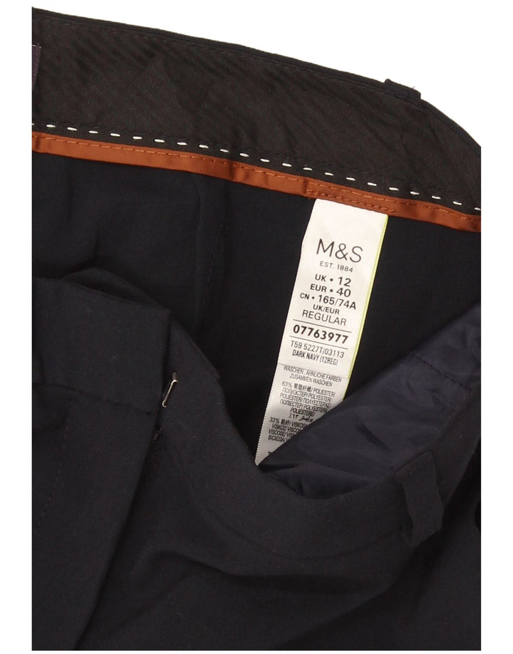Marks & Spencer Damen Chinohose UK 12 M W32 L29 Marineblau