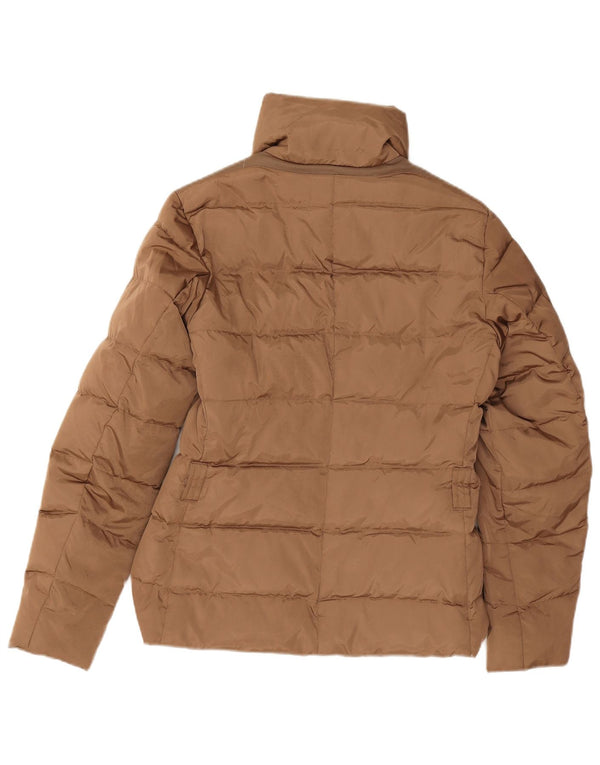 Geox Womens Respira übergroße wattierte Jacke UK 8 Small Beige Polyester