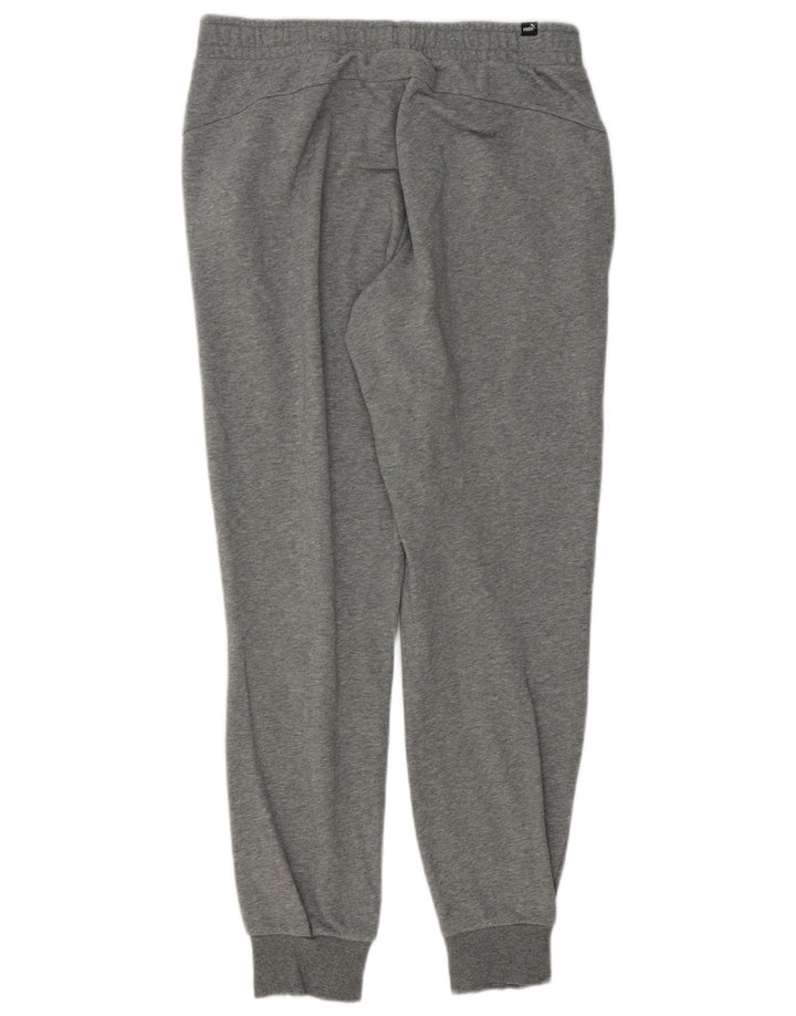 PUMA Herren-Trainingshose, Jogginghose, Größe L, Grau, Baumwolle