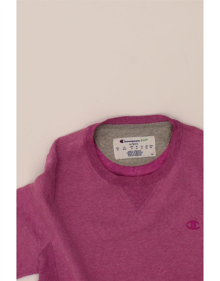 CHAMPION Womens Sweatshirt Jumper UK 14 Medium Pink Cotton Vintage Champion and Second-Hand Champion from Messina Hembry 