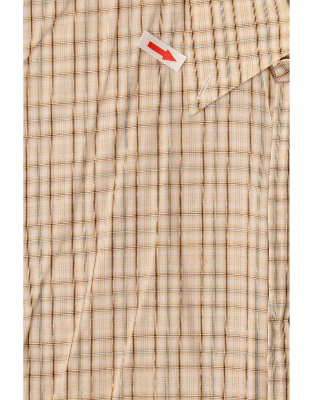 Trussardi Herren-Hemd, mittelbeige, kariert, Baumwolle