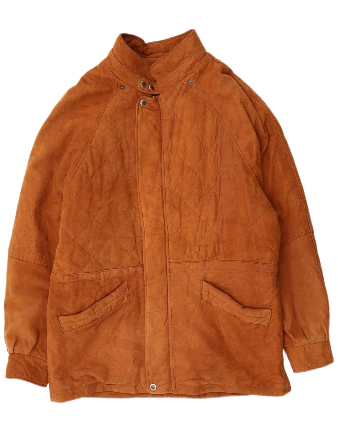 Vintage Herren Wildlederjacke UK 42 XL Braunes Leder