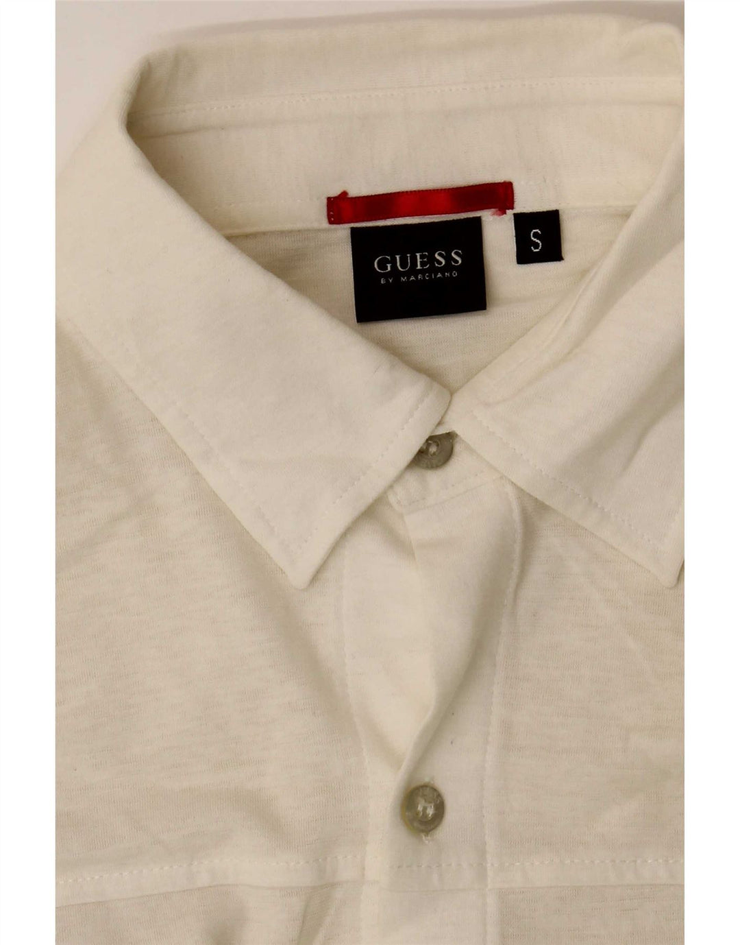 Guess Damen-Hemd UK 10 Small Weiß