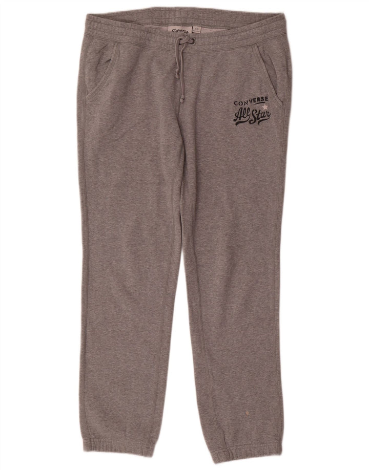 CONVERSE Damen Trainingshose Jogger UK 16 Large Grau meliert