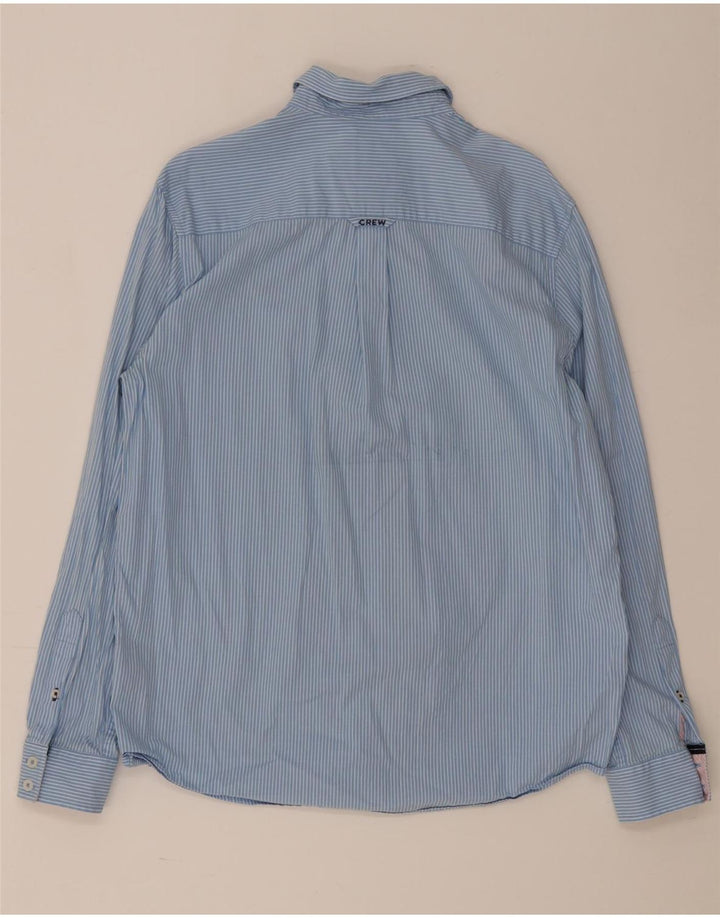 Crew Clothing Herren-Hemd mit klassischer Passform, mittelblau, gestreift, Baumwolle