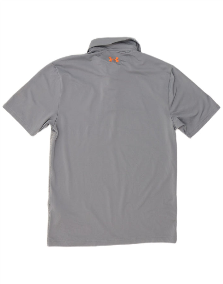 Under Armour Herren-Poloshirt, kleines graues Colourblock-Polyester
