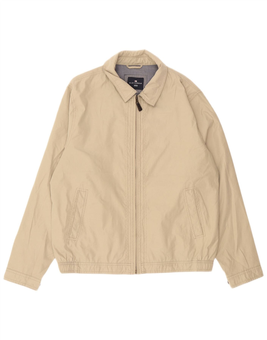 Marks & Spencer Herren Bomberjacke UK 40 Large Beige Polyester