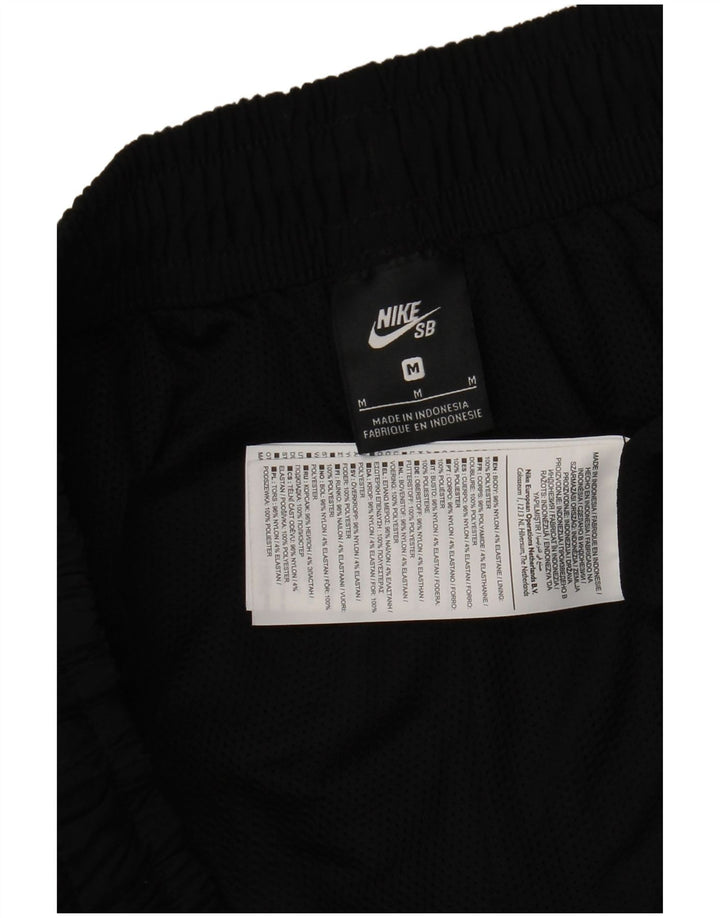 Nike Herren-Trainingshose, Jogginghose, mittelgroß, schwarzes Nylon