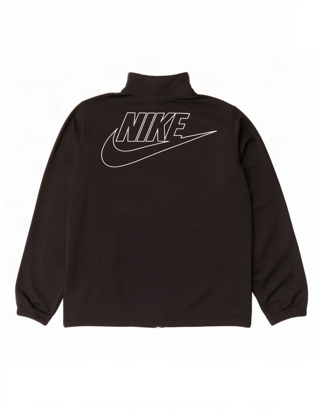 Nike Jungen-Trainingsanzugoberteil mit Grafik, 12–13 Jahre, XL, schwarzes Polyester