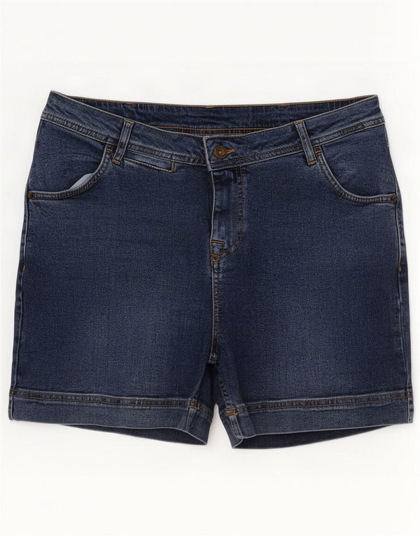 Weird Fish Damen Jeansshorts UK 14 Large W34 Blaue Baumwolle