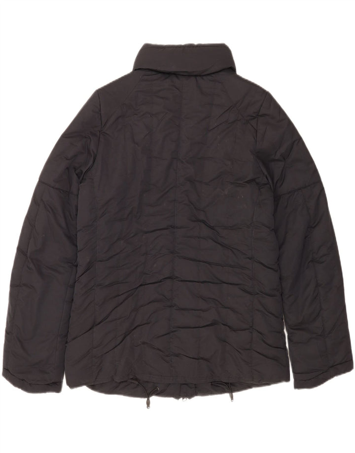 Nike Damen Wattierte Jacke UK 14/16 Large Schwarz Polyester