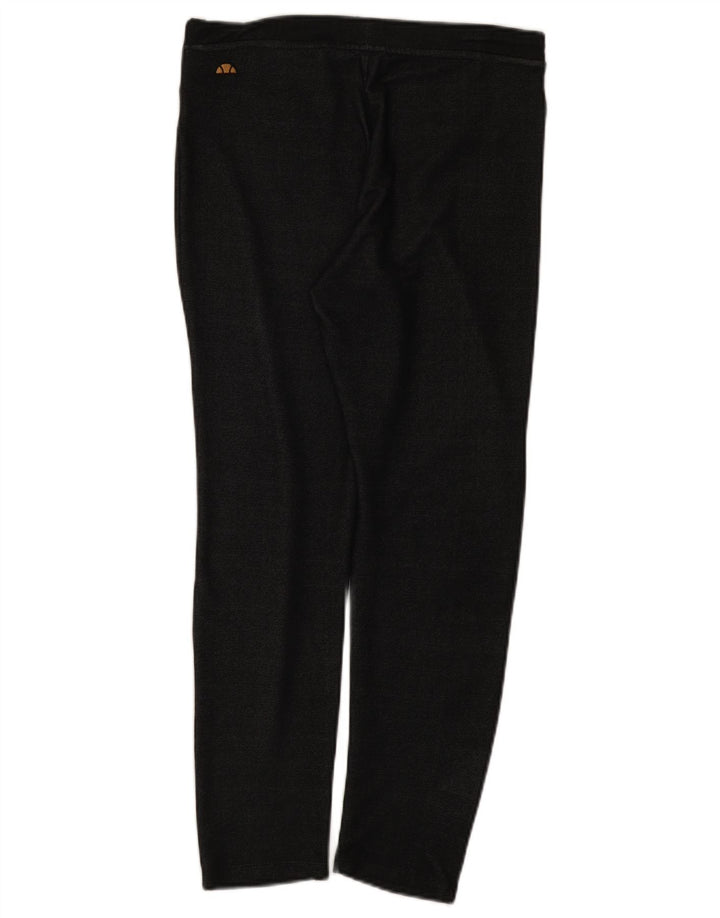 Ellesse Damen Leggings UK 12 Medium Schwarz Rayon