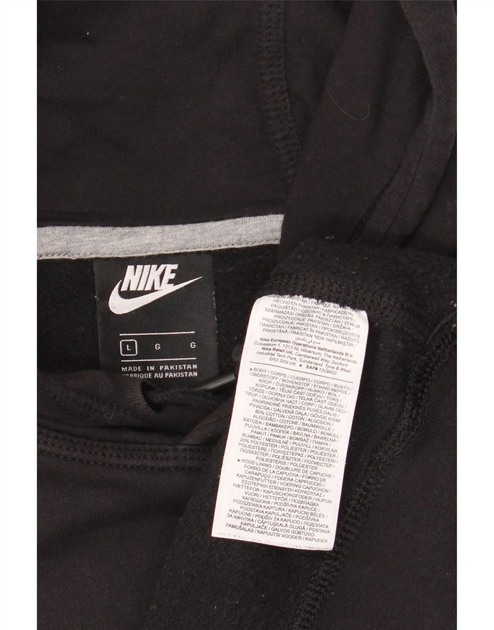 Nike Herren Kapuzenpullover, groß, aus schwarzer Baumwolle