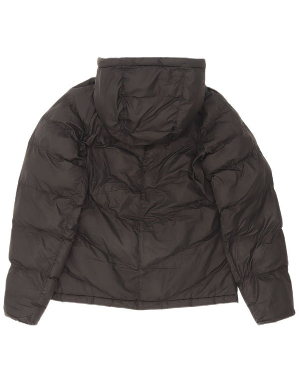 Nike Wattierte Jacke mit Kapuze für Jungen, 13–14 Jahre, XL, schwarzes Polyester