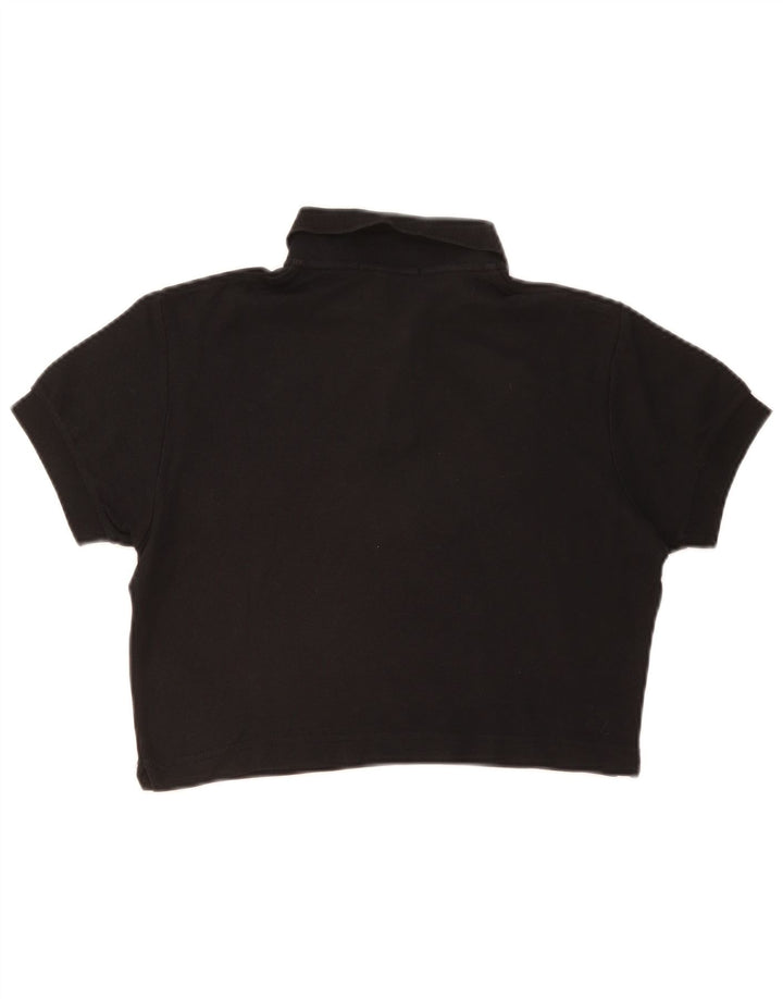 Fila Damen Crop Poloshirt IT 46 Large Schwarz