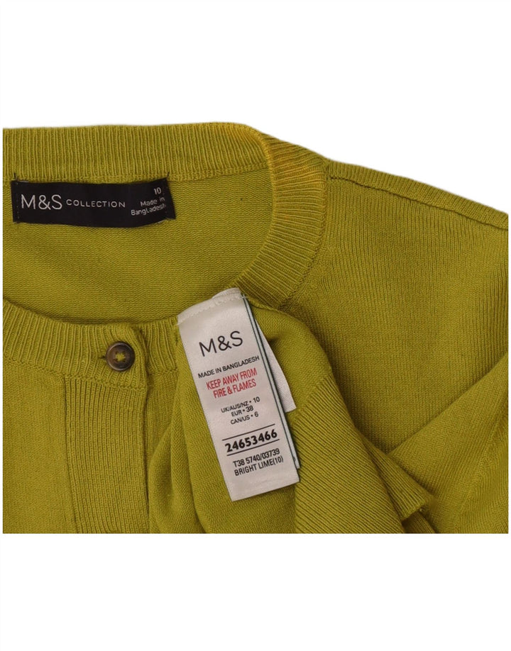 Marks & Spencer Damen-Cardigan-Pullover UK 10 Small Grüne Viskose