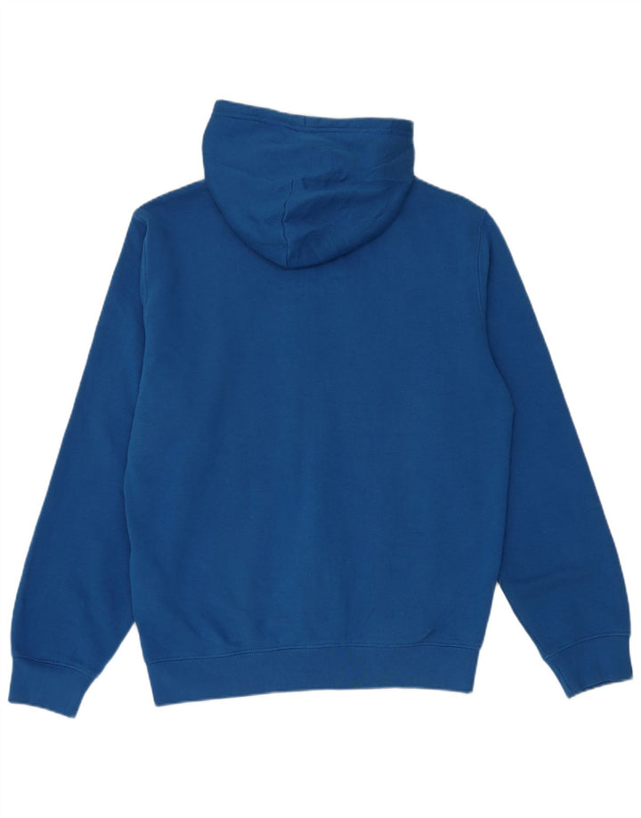Champion Herren-Kapuzenpullover mit grafischem Reißverschluss, mittelblaue Baumwolle