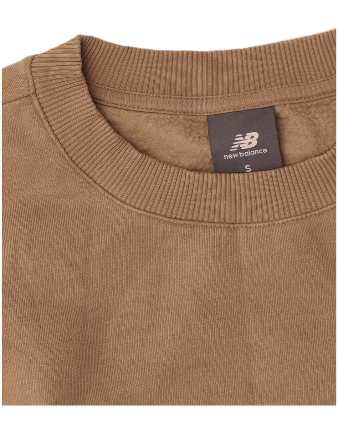 New Balance Damen-Sweatshirt mit Grafik-Übergröße, Gr. 10, Größe S, Beige