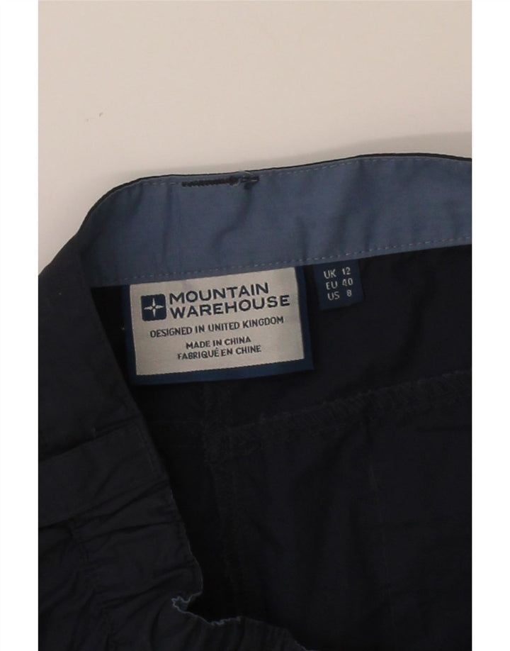 MOUNTAIN WAREHOUSE Womens Cargo Trousers UK 12 Medium W32 L20 Navy Blue Vintage Mountain Warehouse and Second-Hand Mountain Warehouse from Messina Hembry 