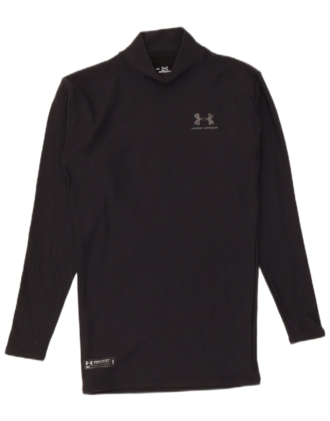 Under Armour Herren-Kompressionsoberteil mit langen Ärmeln, mittelschwarzes Nylon