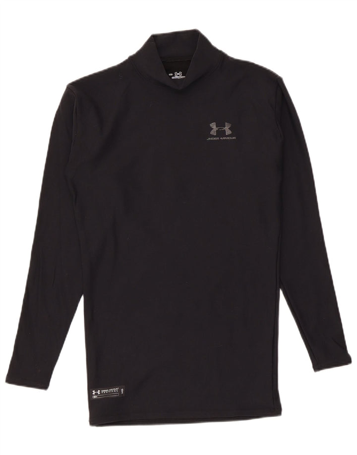 Under Armour Herren-Kompressionsoberteil mit langen Ärmeln, mittelschwarzes Nylon