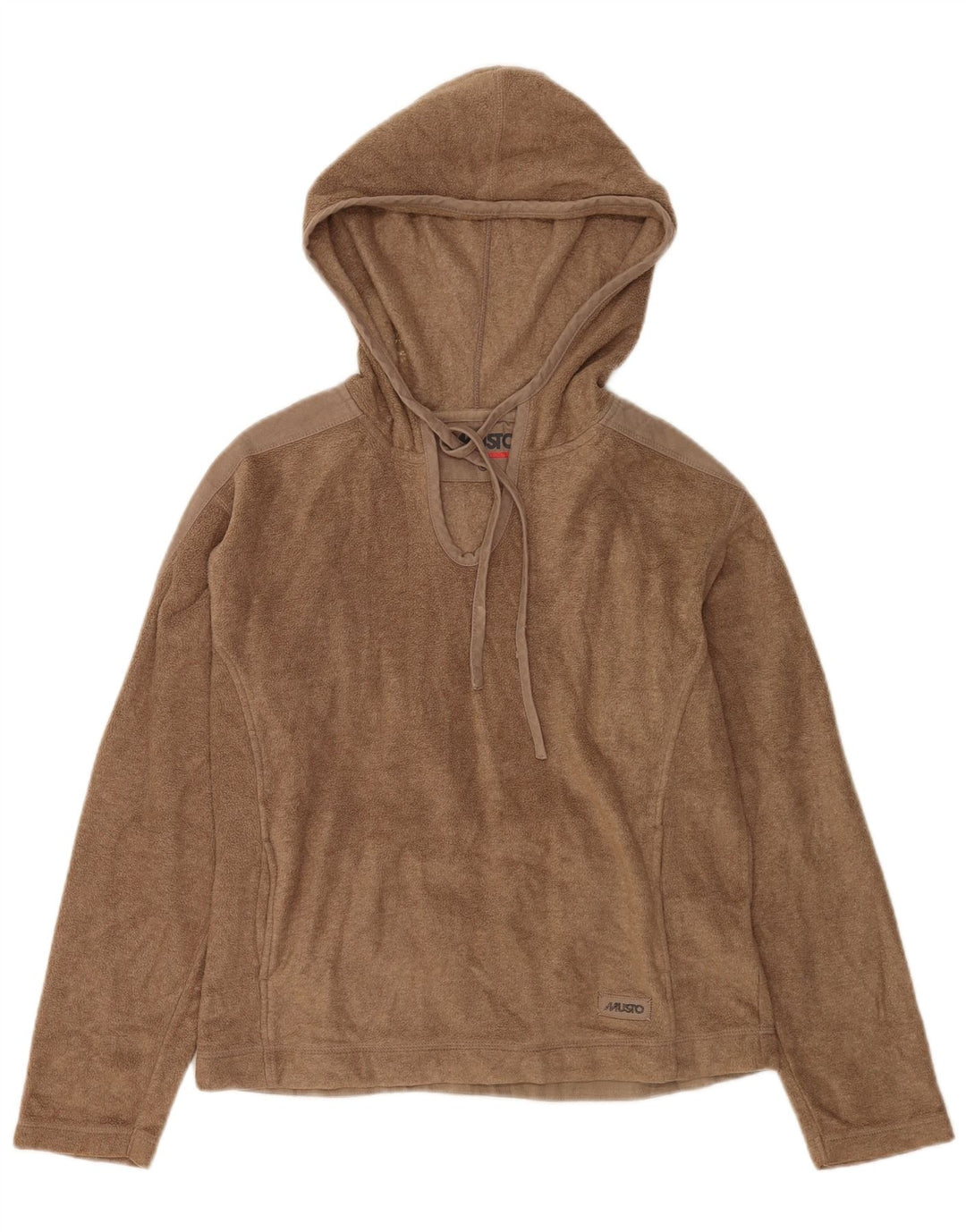 Musto Damen-Fleecepullover mit Kapuze, UK 12, mittelbraun, Polyester
