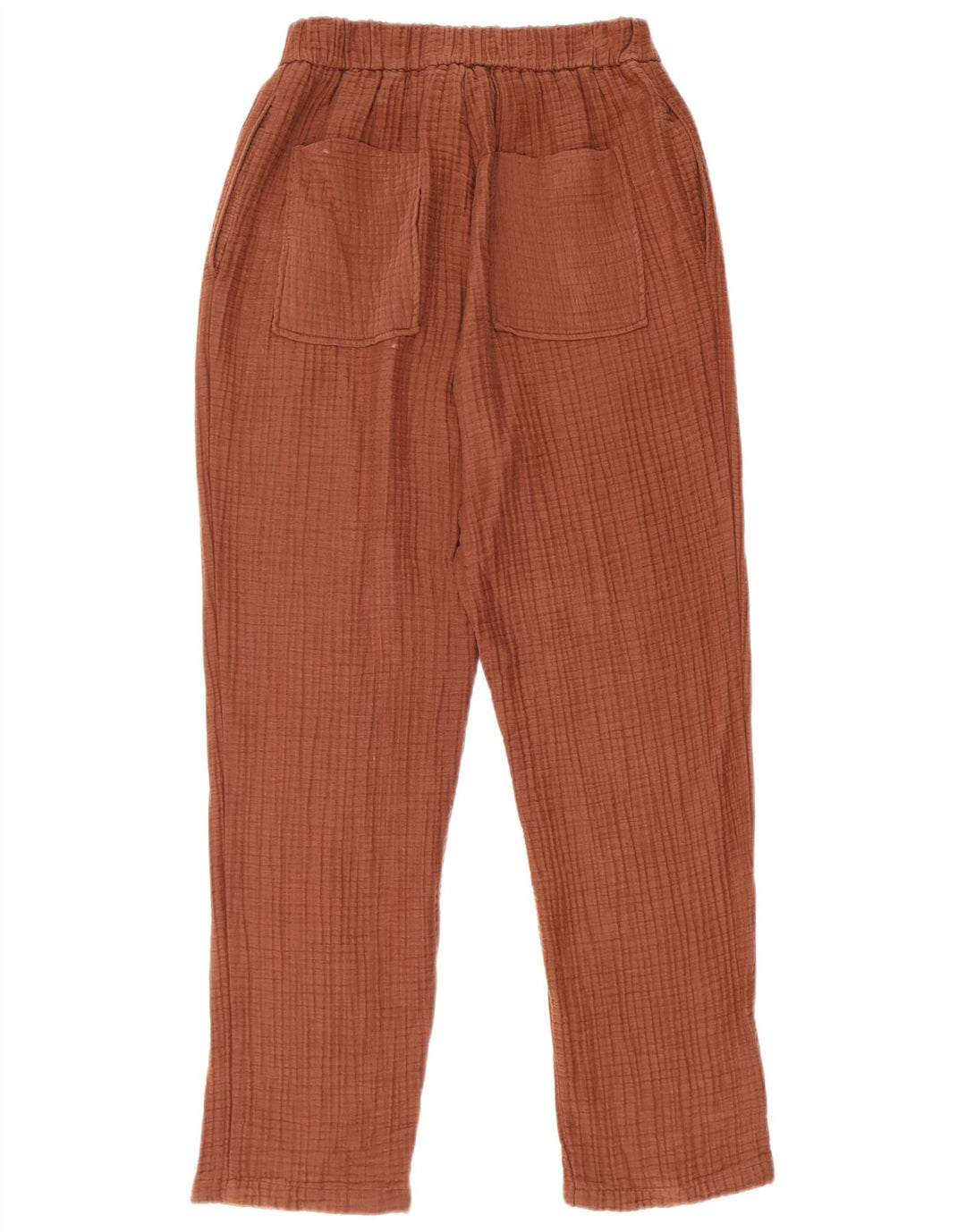 Schmale Freizeithose für Damen von Zara, mittelgroß, W28, L28, braun, Baumwolle