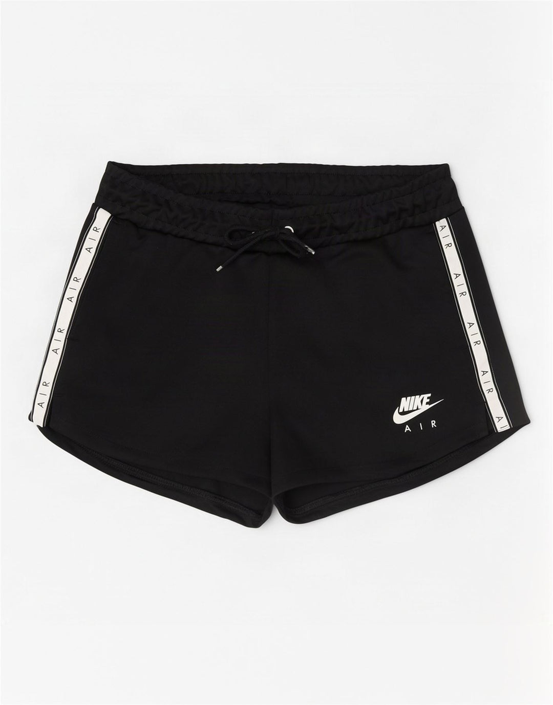 Nike Damen Graphic Sport Shorts UK 12 Mittelschwarzes Colourblock-Polyester