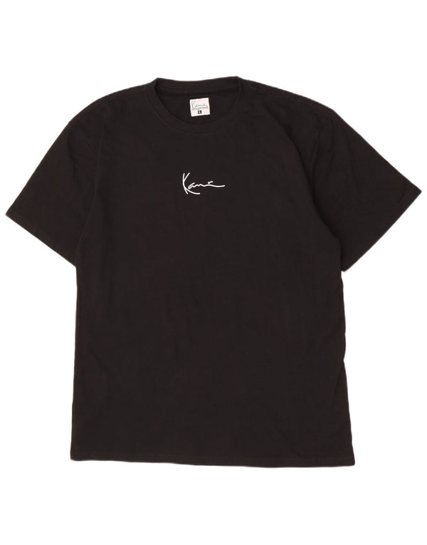 Karl Kani Herren T-Shirt Top Large Schwarz Baumwolle