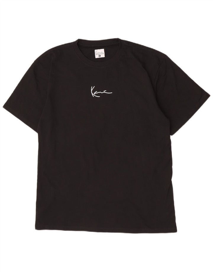 Karl Kani Herren T-Shirt Top Large Schwarz Baumwolle