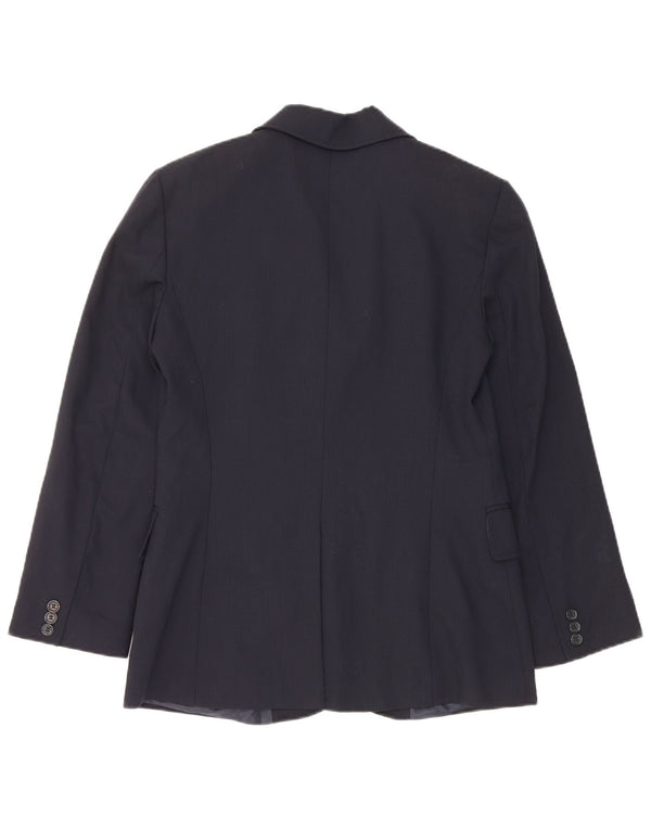 Dolce & Gabbana Damen 3-Knopf-Blazerjacke IT 44 Mittelmarineblau