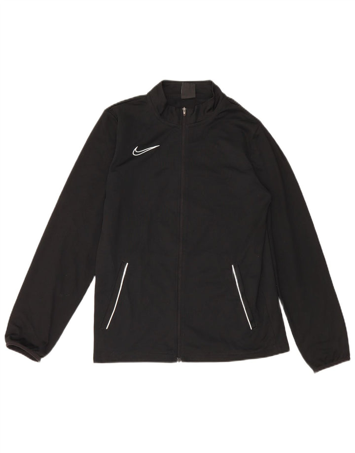 Nike Jungen Dri Fit Trainingsanzug Top Jacke 13–14 Jahre XL Schwarz Polyester