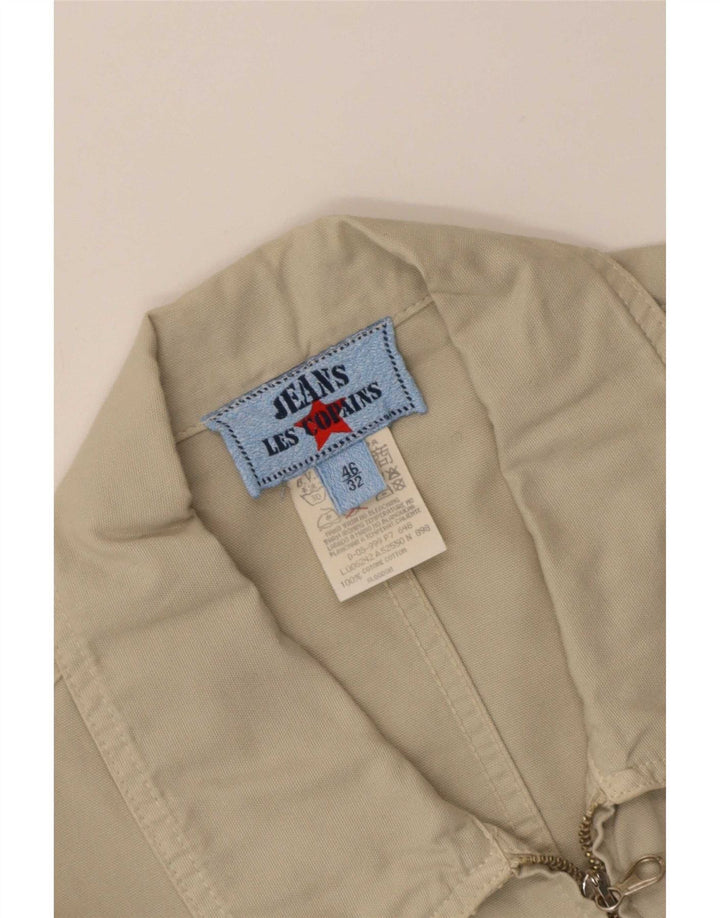 Les Copains Damen Utility-Jacke IT 46 Large Beige Baumwolle