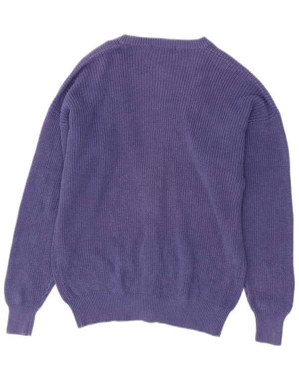 Fila Mens Cardigan Sweater IT 48 Medium Purple Cotton