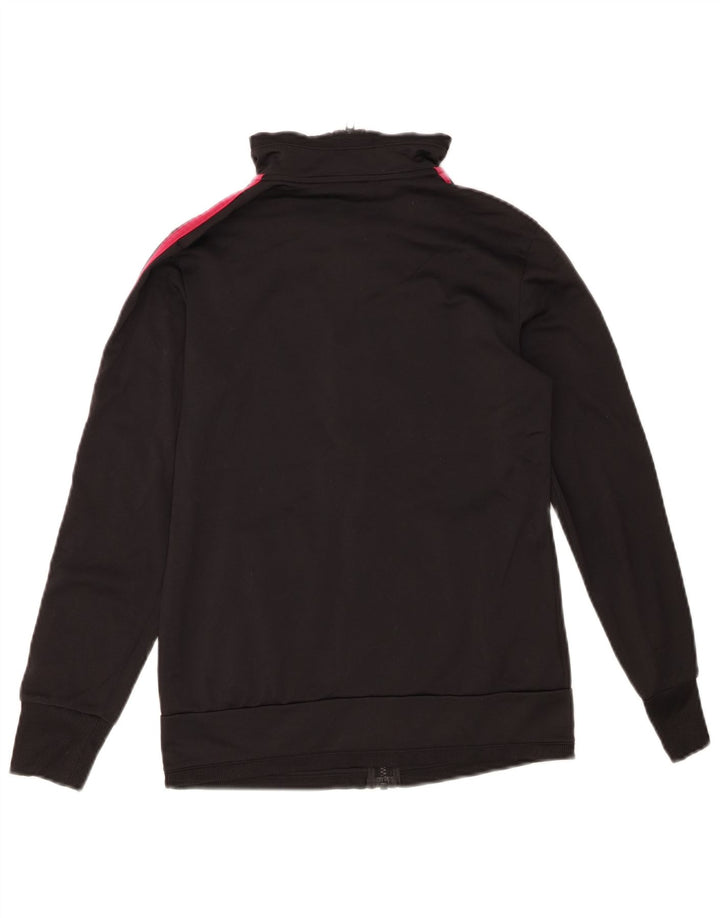 ADIDAS Womens Tracksuit Top Jacket UK 4/6 XS Black Polyester