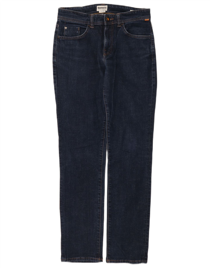 Timberland Damen Slim Jeans W30 L32 Marineblau Baumwolle