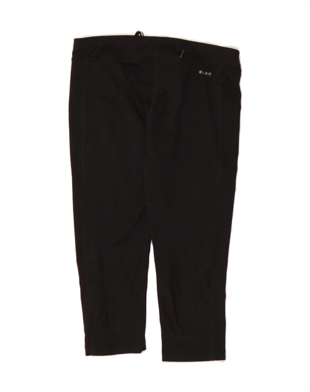 NIKE Womens Dri Fit Capri Tracksuit Trousers UK 10 Small Black Polyester Vintage Nike and Second-Hand Nike from Messina Hembry 