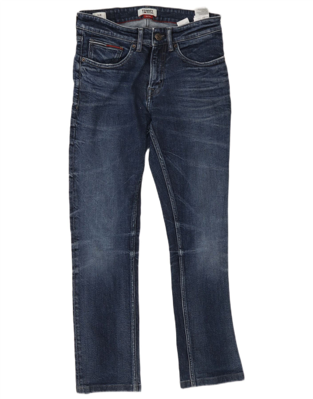 Tommy Hilfiger Herren Slim Jeans W30 L32 Blaue Baumwolle