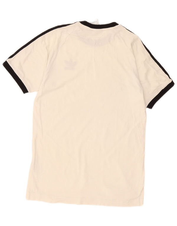 Adidas Herren T-Shirt Top Small Weiß Baumwolle