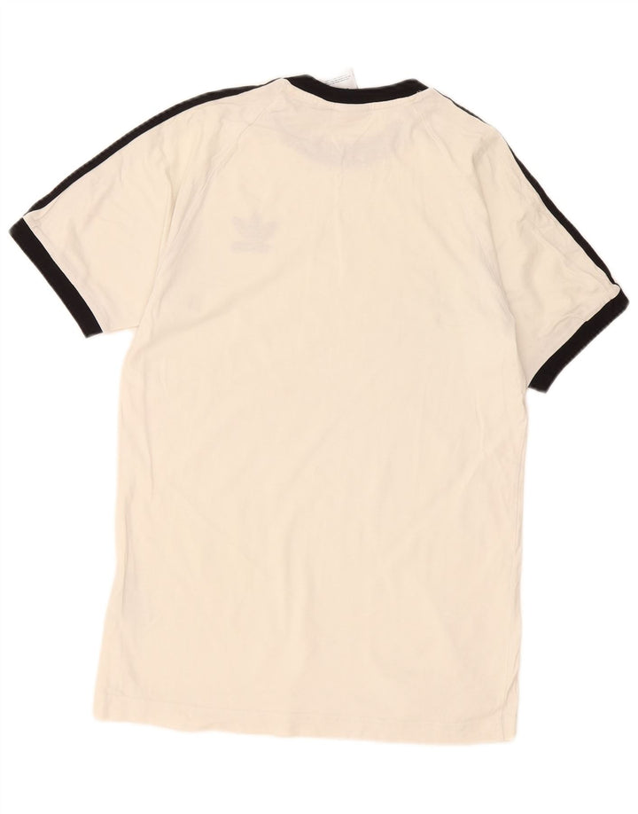 Adidas Herren T-Shirt Top Small Weiß Baumwolle
