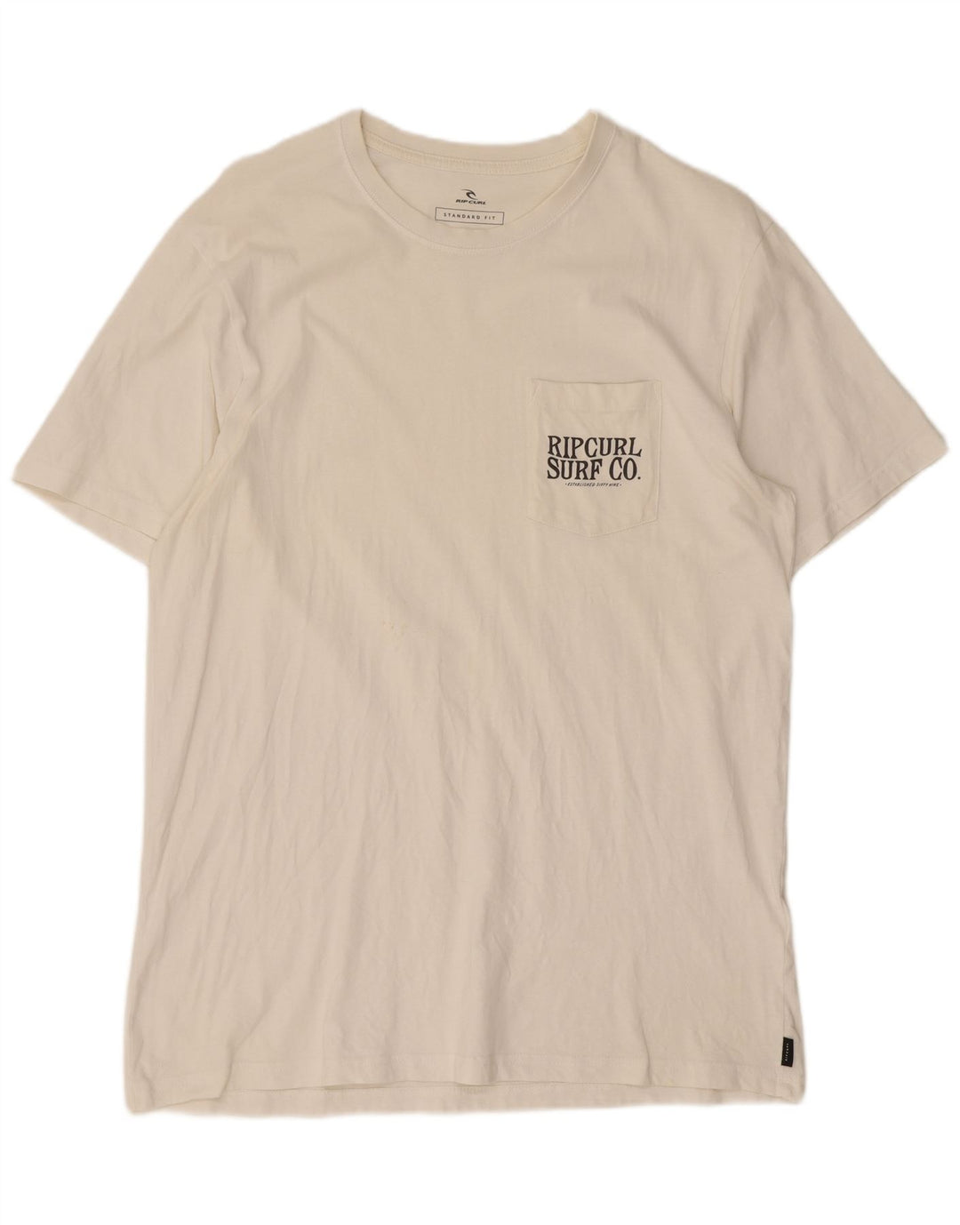 Rip Curl Herren-T-Shirt mit Standard-Passform, Grafik, Größe L, Weiß