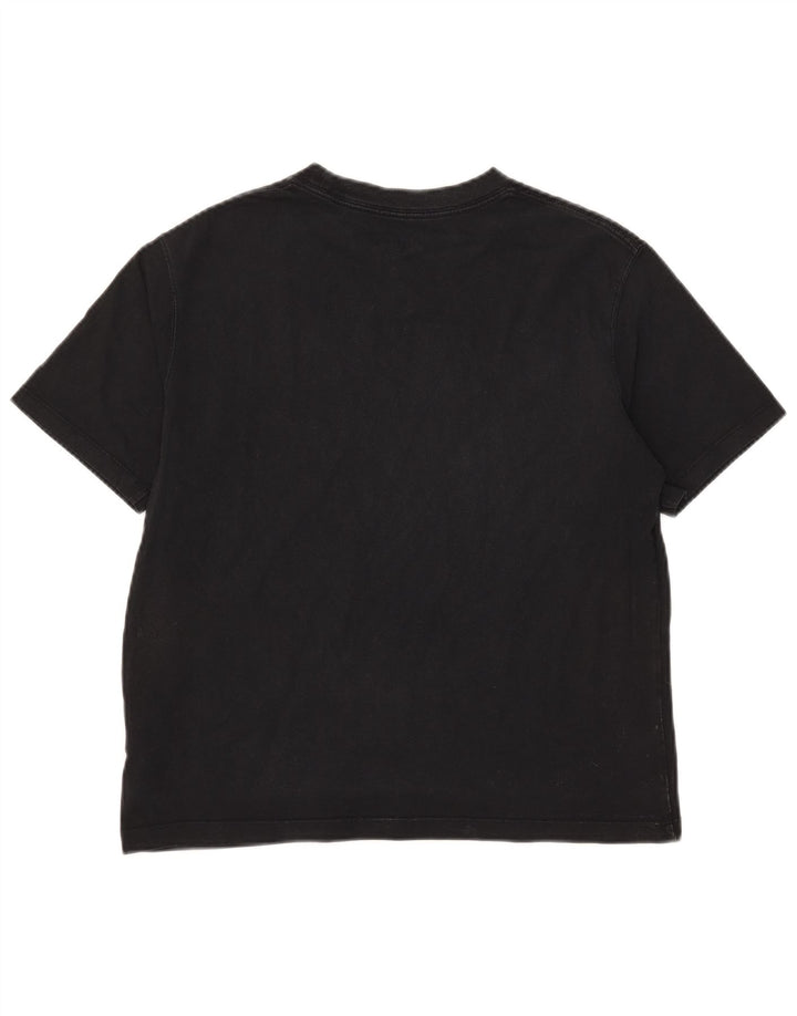 Jordan Damen T-Shirt Top UK 10 Small Schwarz Baumwolle