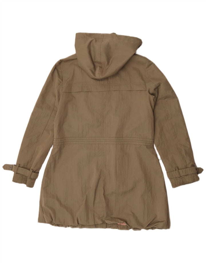 John Rocha Damen-Parkajacke mit Kapuze, UK 12, mittleres Khaki, Polyester