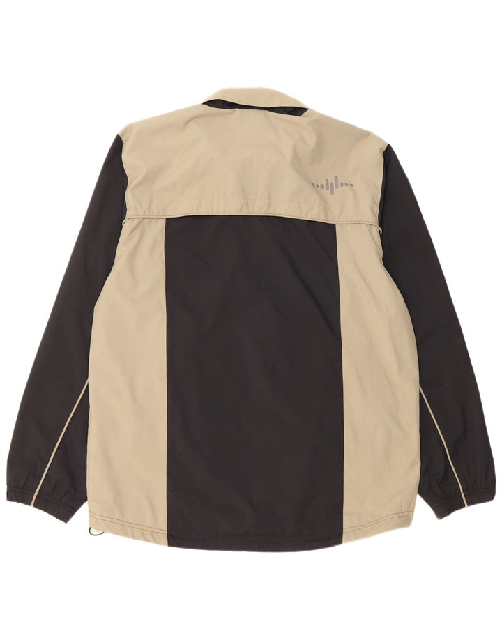 ADIDAS Herren-Regenjacke mit Kapuze, UK 38, Mittelschwarz, Colourblock-Polyester